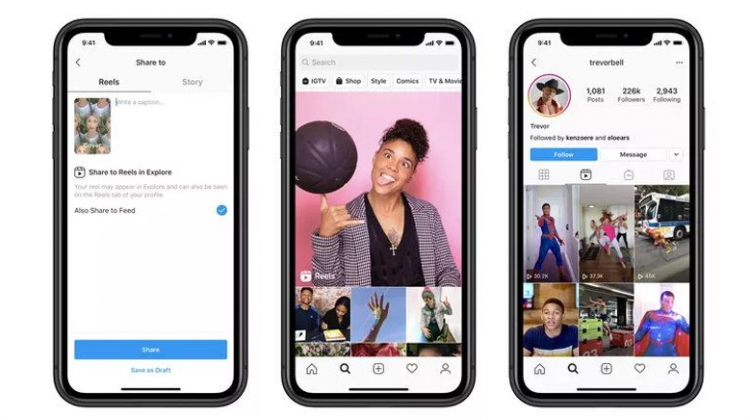 Instagram เปิดตัว "Reels" ฟีเจอร์คลิปสั้น 15 วินาทีที่ลอกมาจาก TikTok เป๊ะ